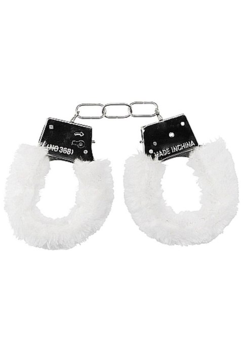 Beginner""s Handcuffs Furry - White