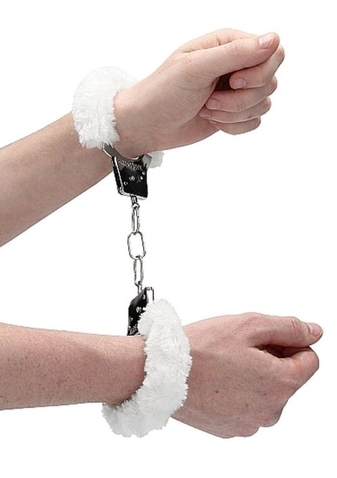 Beginner""s Handcuffs Furry - White