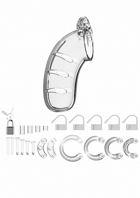 Model 03 - Chastity - 4.5"" - Cock Cage - Transparent