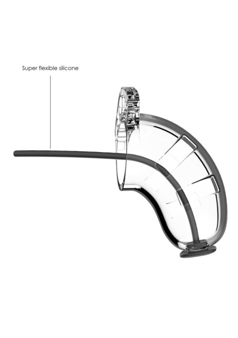 Model 15 - Chastity - 3.5"""" - Cock Cage - Transparent