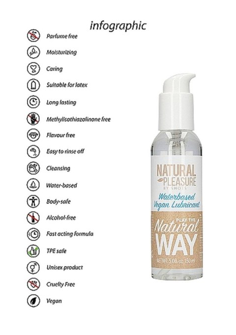 Waterbased Vegan Lubricant - 150 ml