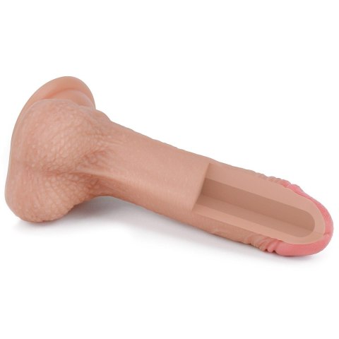 7'' Dual layered Platinum Silicone Cock