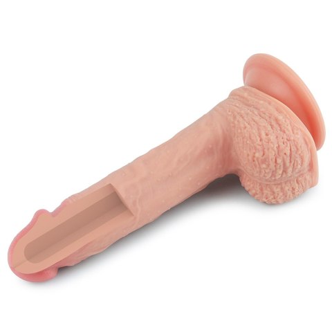 8.5'' Dual layered Platinum Silicone Cock