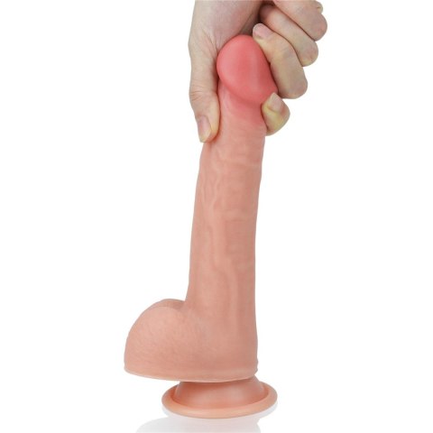 8'' Dual layered Platinum Silicone Cock