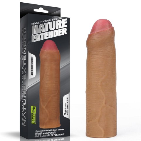 Add 1"" Revolutionary Silicone Nature Extender Uncircumcised