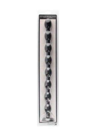 Ass Snake Beaded Dildo - 48 cm - Black