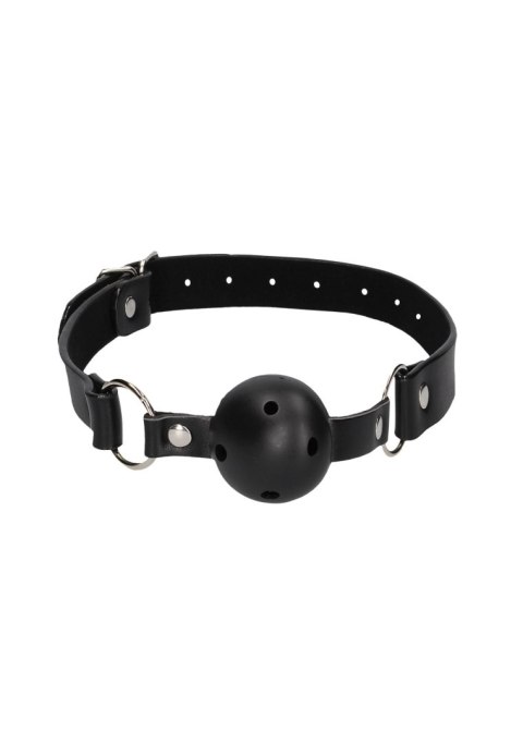 Breathable Ball Gag - With Bonded Leather Straps