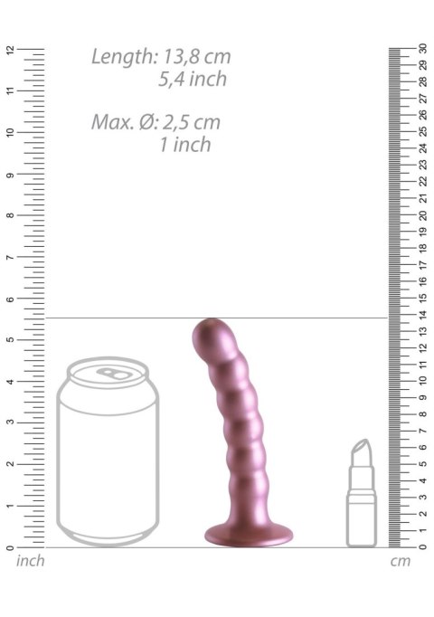 Beaded Silicone G-Spot Dildo - 5'' / 13 cm