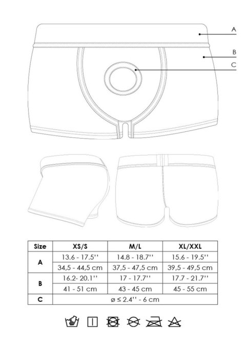 Vibrating Strap-on Boxer - XL/XXL