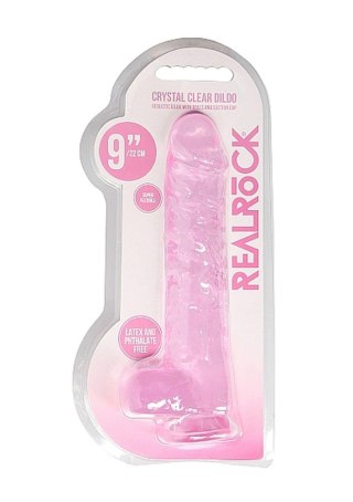 9"" / 23 cm Realistic Dildo With Balls - Pink