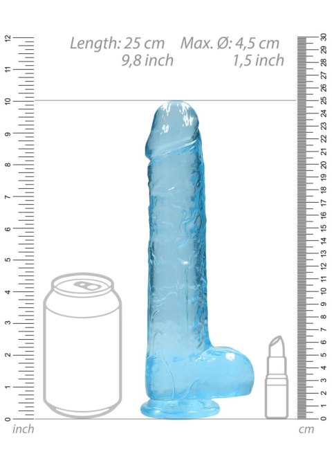 Realistic Dildo with Balls - 9""""/ 25 cm