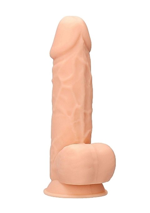 Silicone Dildo With Balls - 21,6 cm - Flesh