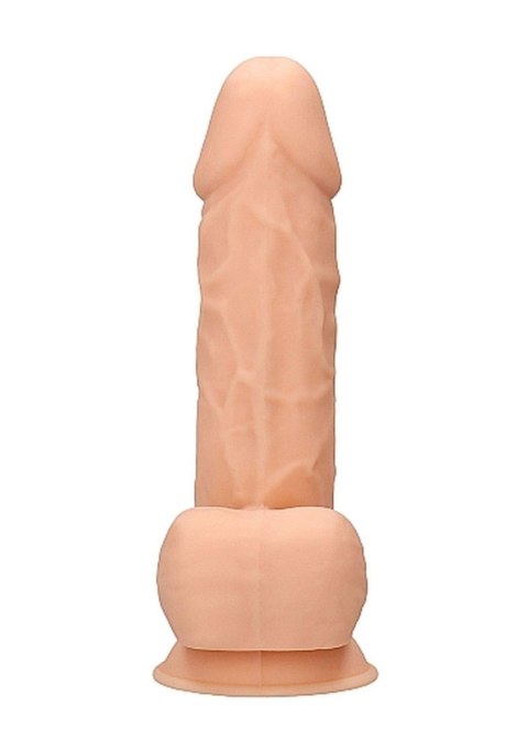 Silicone Dildo With Balls - 21,6 cm - Flesh