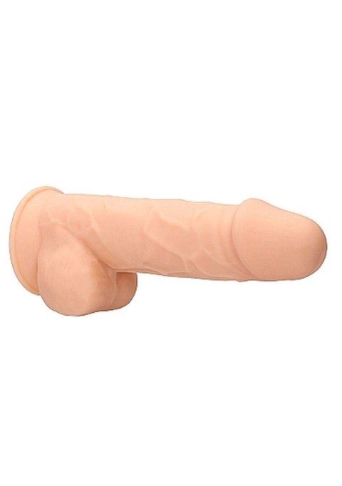 Silicone Dildo With Balls - 21,6 cm - Flesh