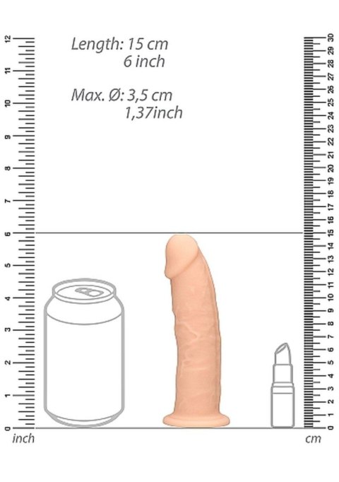 Silicone Dildo Without Balls - 15,3 cm - Flesh