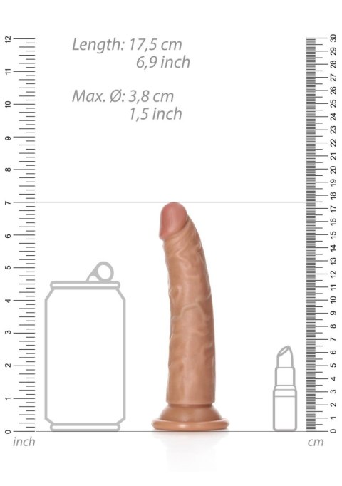 Slim Realistic Dildo with Suction Cup - 6""""/ 15,5 cm