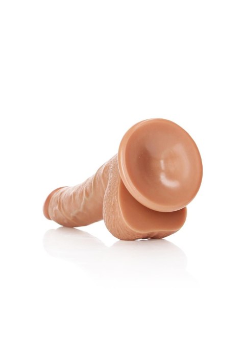 Curved Realistic Dildo Balls Suction Cup - 7""""/ 18 cm