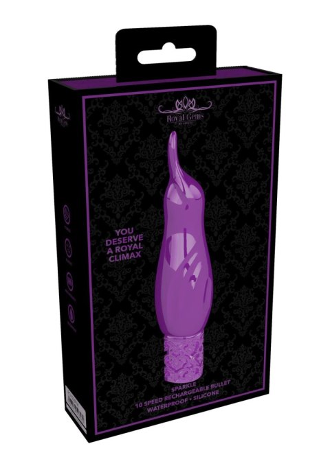 Sparkle - Rechargeable Silicone Bullet - Purple