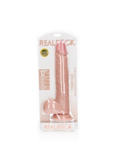 Straight Realistic Dildo Balls Suction Cup - 12""""/ 30,5 cm