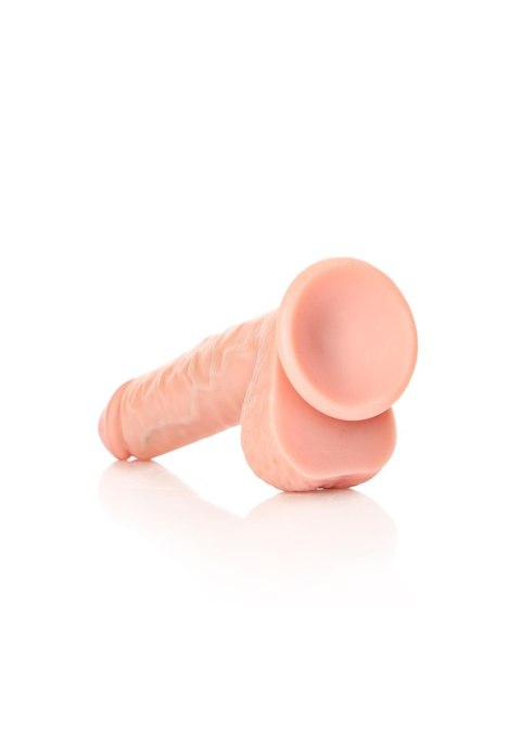 Straight Realistic Dildo Balls Suction Cup - 7""""/ 18 cm