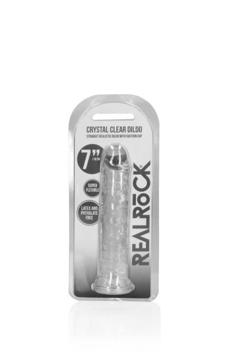 Straight Realistic Dildo with Suction Cup - 7'' / 18