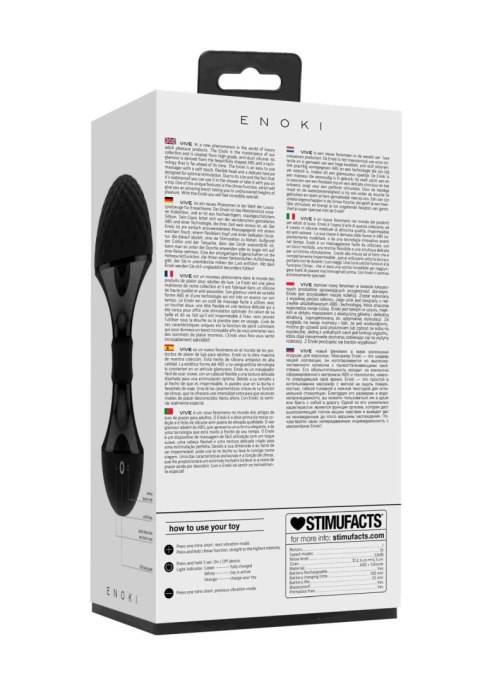 Enoki - Bendable Massager - Black