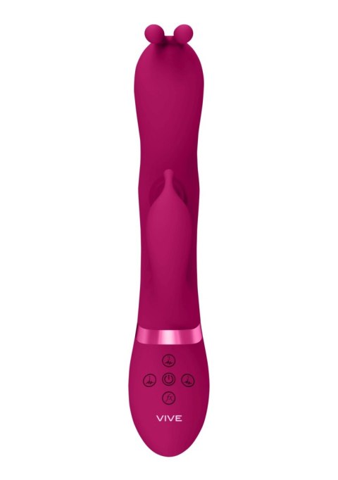 Gada - Vibrating Bunny Ear G-Spot Rabbit with Pulse Wave Shaft