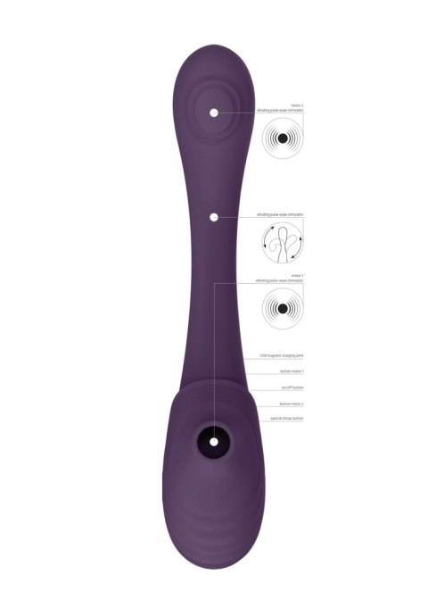 Mirai - Double Ended Pulse Wave & Air Wave Bendable Vibrator