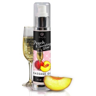 PEACH & SPARKLING WINE MASSAGE OIL 50 ML