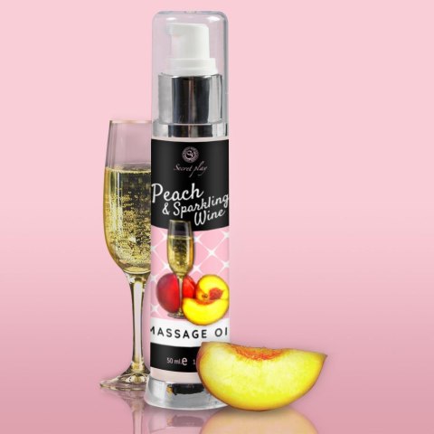 PEACH & SPARKLING WINE MASSAGE OIL 50 ML