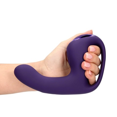 Riko - Rechargeable Triple Action Vibrator with Advanced Finger Motion & Pulse Wave Stimulator - Purple