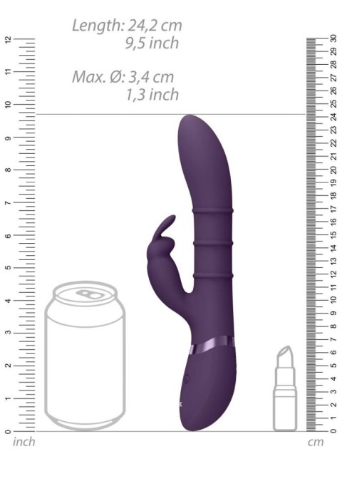 Stimulating Rings, Vibrating G-Spot Rabbit - Purple - Tester