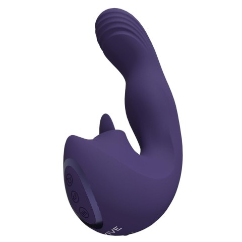 VIVE - Yumi - Rechargeable Triple Motor - G-Spot Finger Motion Vibrator and Flickering Tongue Stimul