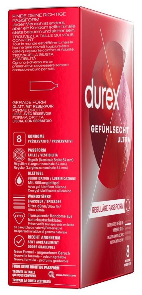 Durex GefĂĽhlsecht Ultra x 8