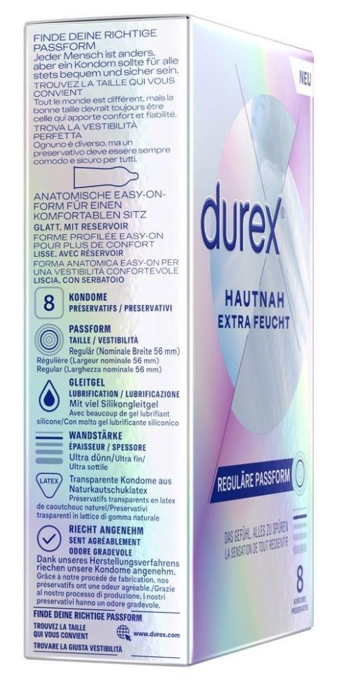 Durex Hautnah Extra Feucht 8pc