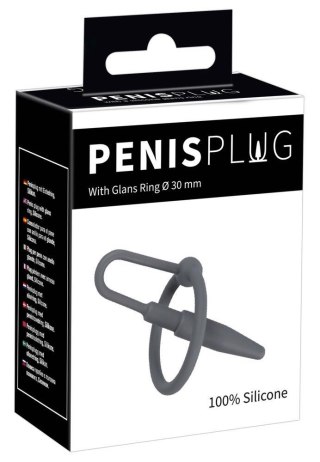 Penis Plug with Glans Ring