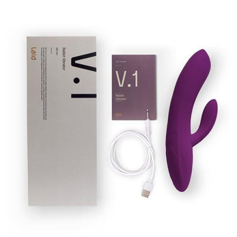 Laid - V.1 Silicone Rabbit Vibrator Purple