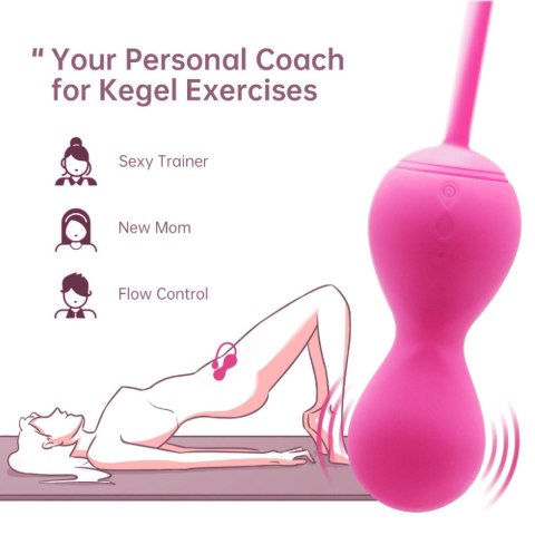 Kulki Kegla z Wibracjami | Smart Kegel Master Balls Pink