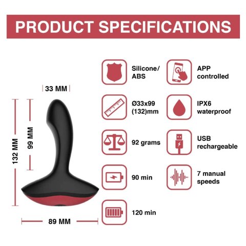 Masażer Prostaty Sterowany Aplikacją | Solstice App Controlled Prostate Vibrator