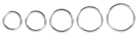 Bad Kitty Set of 5 Metal Rings