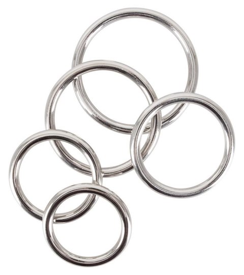 Bad Kitty Set of 5 Metal Rings