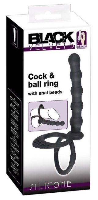 Black Velvets Cock & ball ring