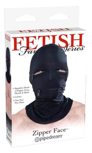 FFS Zipper Face Hood Black