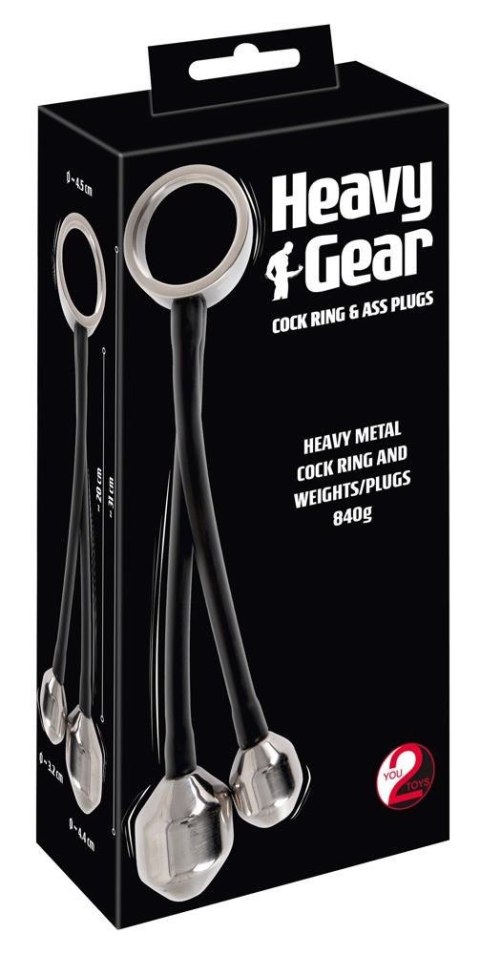 Heavy gear cock ring&ass plugs