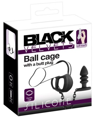 Black Velvets Ball cage with a