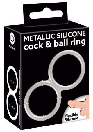 Metallic Silicone Double Ring