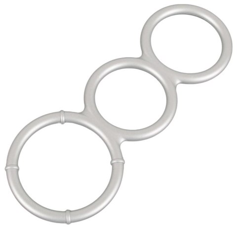 Metallic Silicone Triple Ring