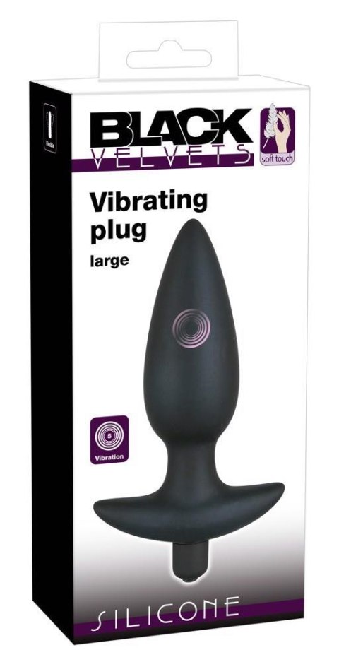 Black Velvet Vibr.Plug Large