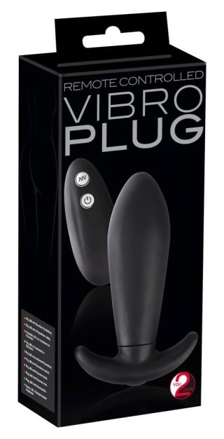 Y2T Black RC Vibro Plug