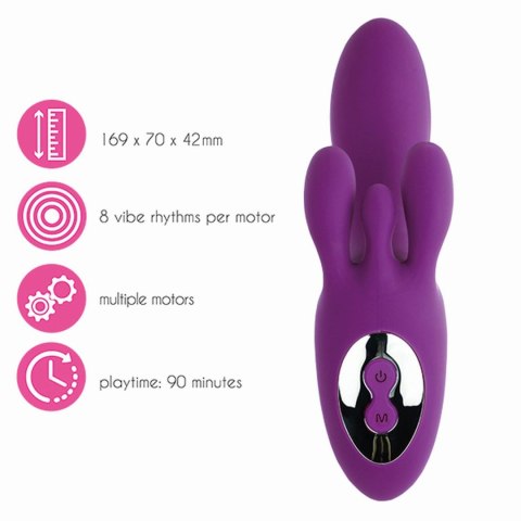 FeelzToys - TriVibe G-Spot Vibrator with Clitoral & Labia Stimulation Purple